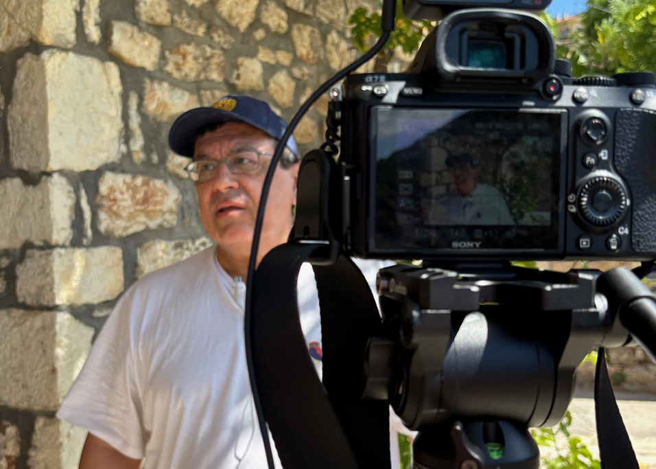 Dr. G being interviewed